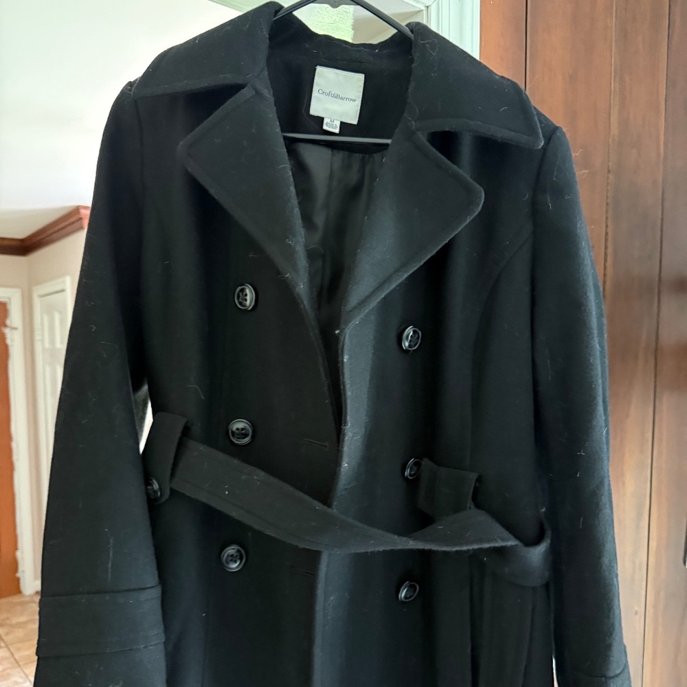 Croft & Barrow Black Pea Coat